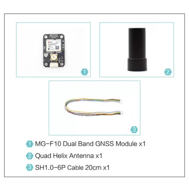 MicoAir MG-F10 L1+L5 Dual band GPS with compass for fpv drones 7