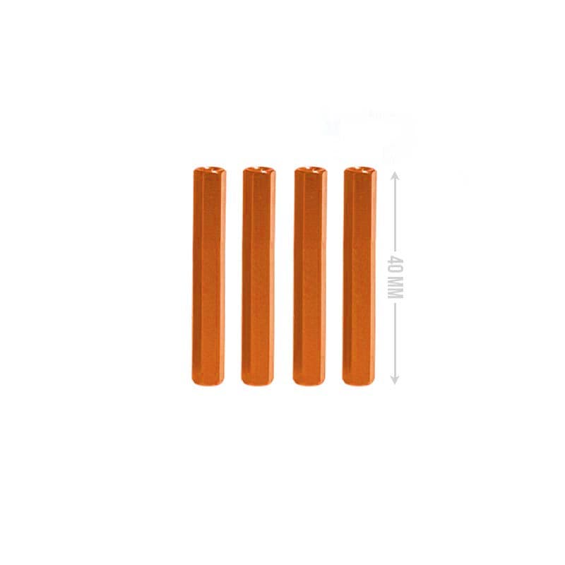 M3 Aluminium Standoffs (4 stuks) - HEX - 40mm - ORANJE for fpv drones 2