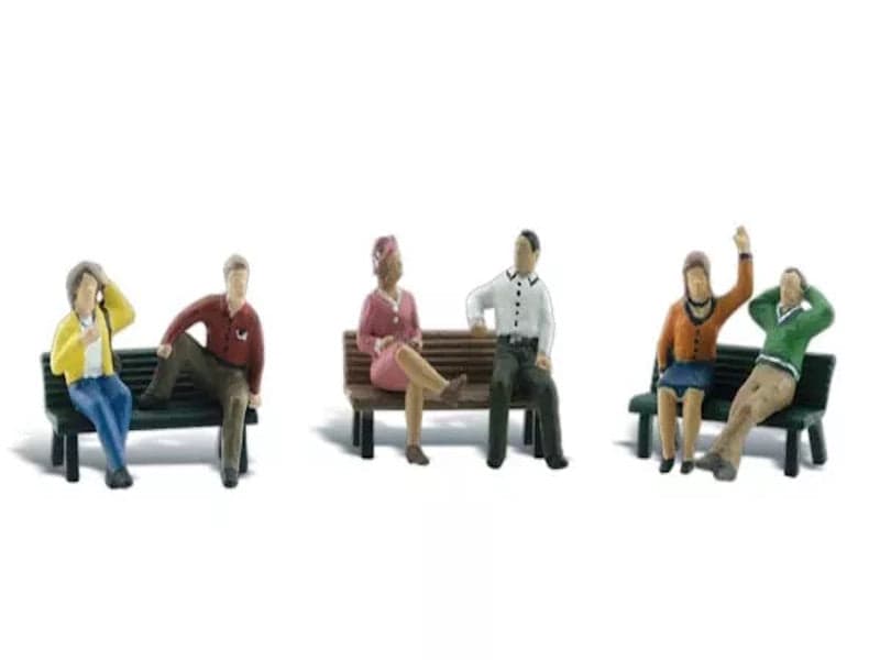 Woodland Scenics A2206 N Train Figures People On Benches for fpv drones