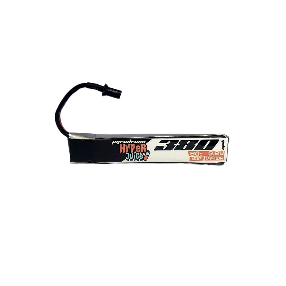 10 Pack Pyrodrone Hyperjuice 380mAh 3.8V 1S 60C HV - A30 Cabled for fpv drones 1