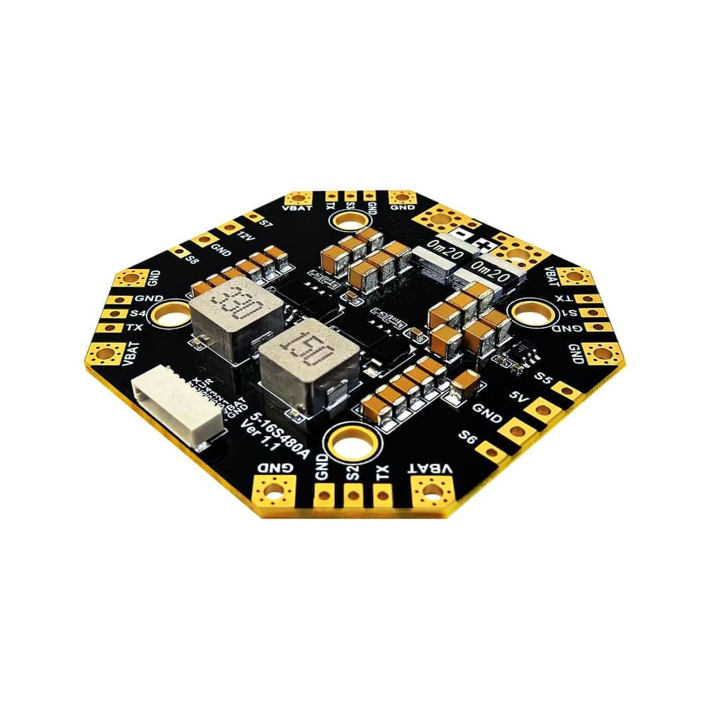 MAXKGO 5-16S 480A High Current Power Distribution Board (PDB) for FPV Drone | Dual BEC 5V/12V Output for fpv drones 1