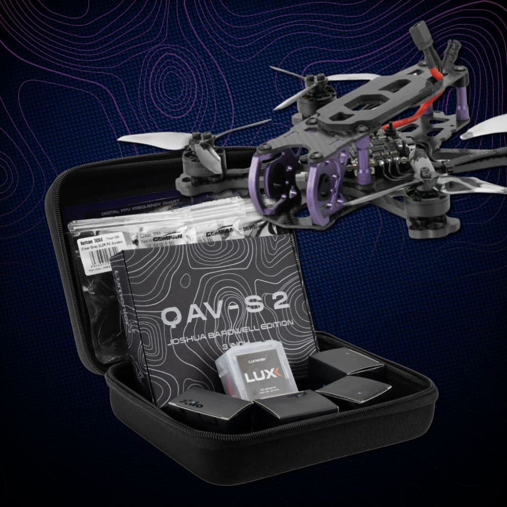 Beginner DIY FPV Drone Kit - QAV-S 2 Sub-250 Joshua Bardwell SE 3” - HD Ready for fpv drones 8