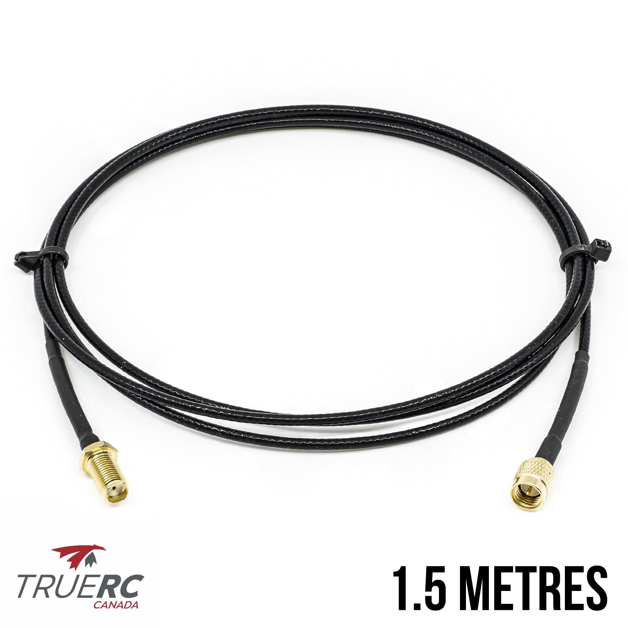 TrueRC 150cm RG316 Coaxial MALE SMA to FEMALE SMA Extension Cable for fpv drones