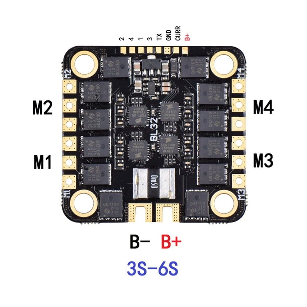 JHE BLHELI 32 55A 4IN1 ESC (3-6S) for fpv drones 13
