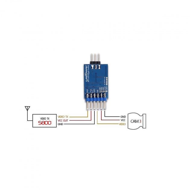 Video switcher - 3 channel for fpv drones 3