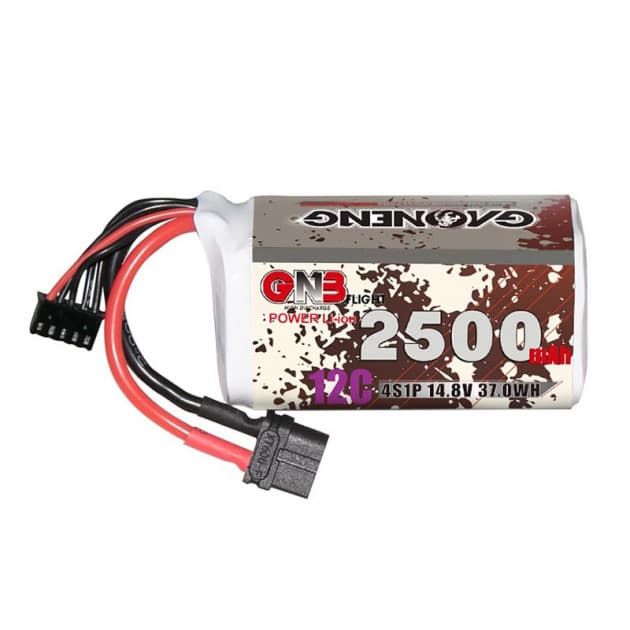 GNB 2500mAh 4S1P 12C Liion battery for fpv drones 2