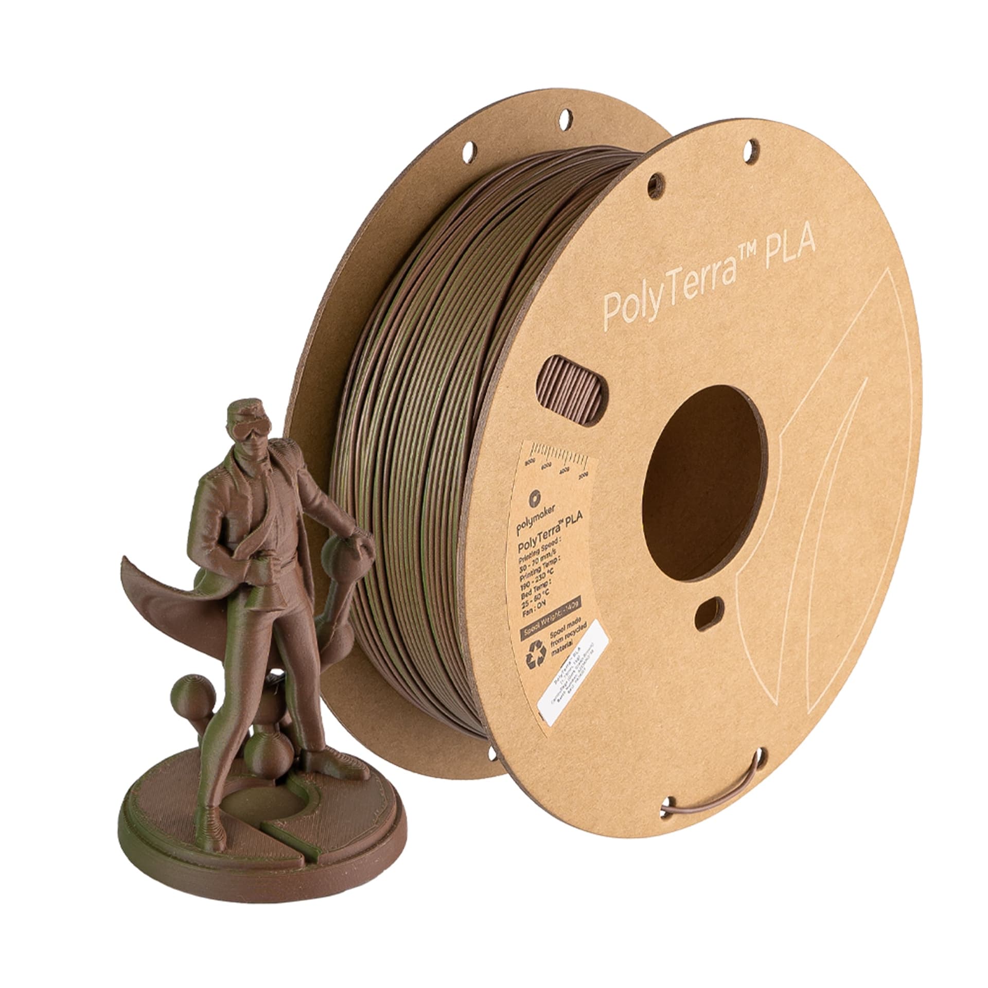 Polymaker PolyTerra Dual Matte PLA Filament 1kg 1.75mm for fpv drones