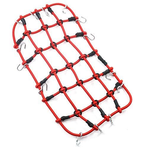 Yeah Racing 1/10 RC Crawler Scale Accessory Luggage Net 200mm x 110mm Red for fpv drones