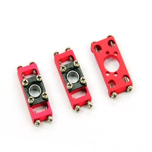 Xtreme  B130X26-RC Spare Bearing Blocks & Motor Mount for CF Frame B130X ( Red ) for fpv drones