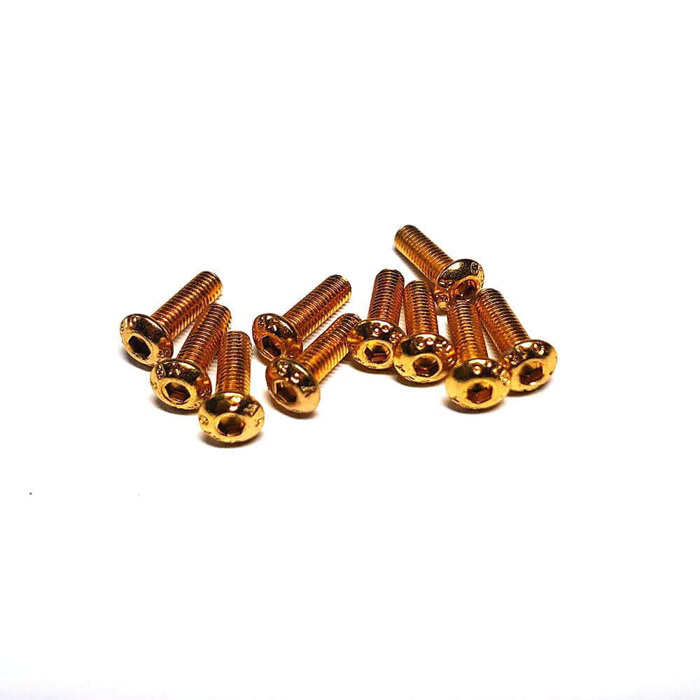 YFS Steel hex button screw (Titanium coated) M3 for fpv drones 1