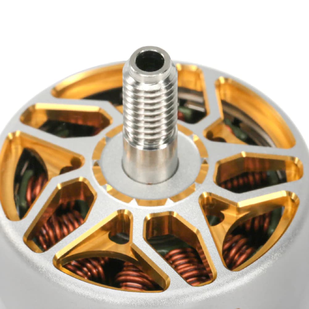 FlyFishRC Flash 2406 FPV Motor - Grey and Gold (Choose Your Kv) for fpv drones 3