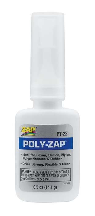 Zap PT22 Adhesives Poly Zap 1/2 oz Glue for fpv drones