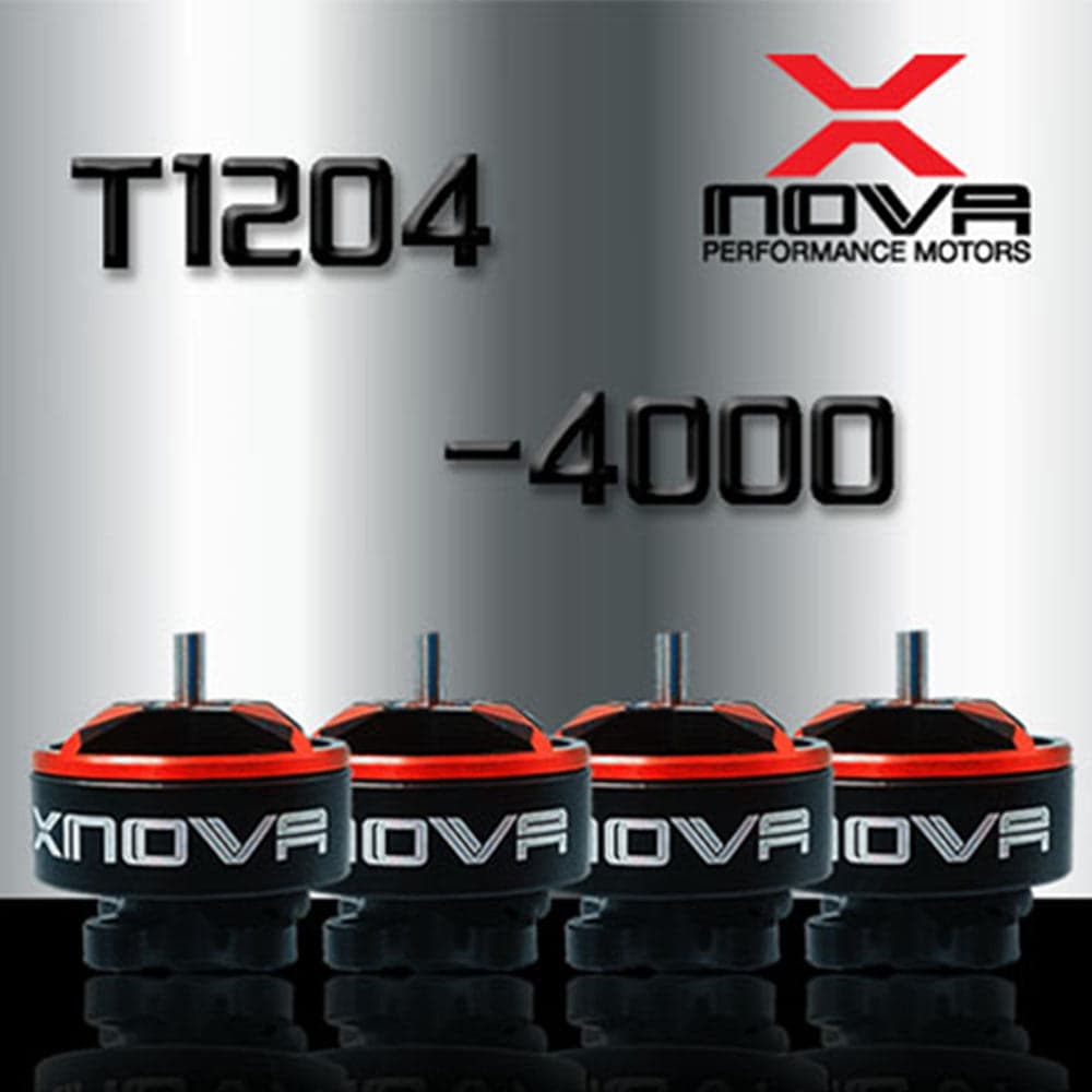 XNova T1204 FPV Racing Series Motor w/ Plug - 4000KV - 4PCS Combo for fpv drones