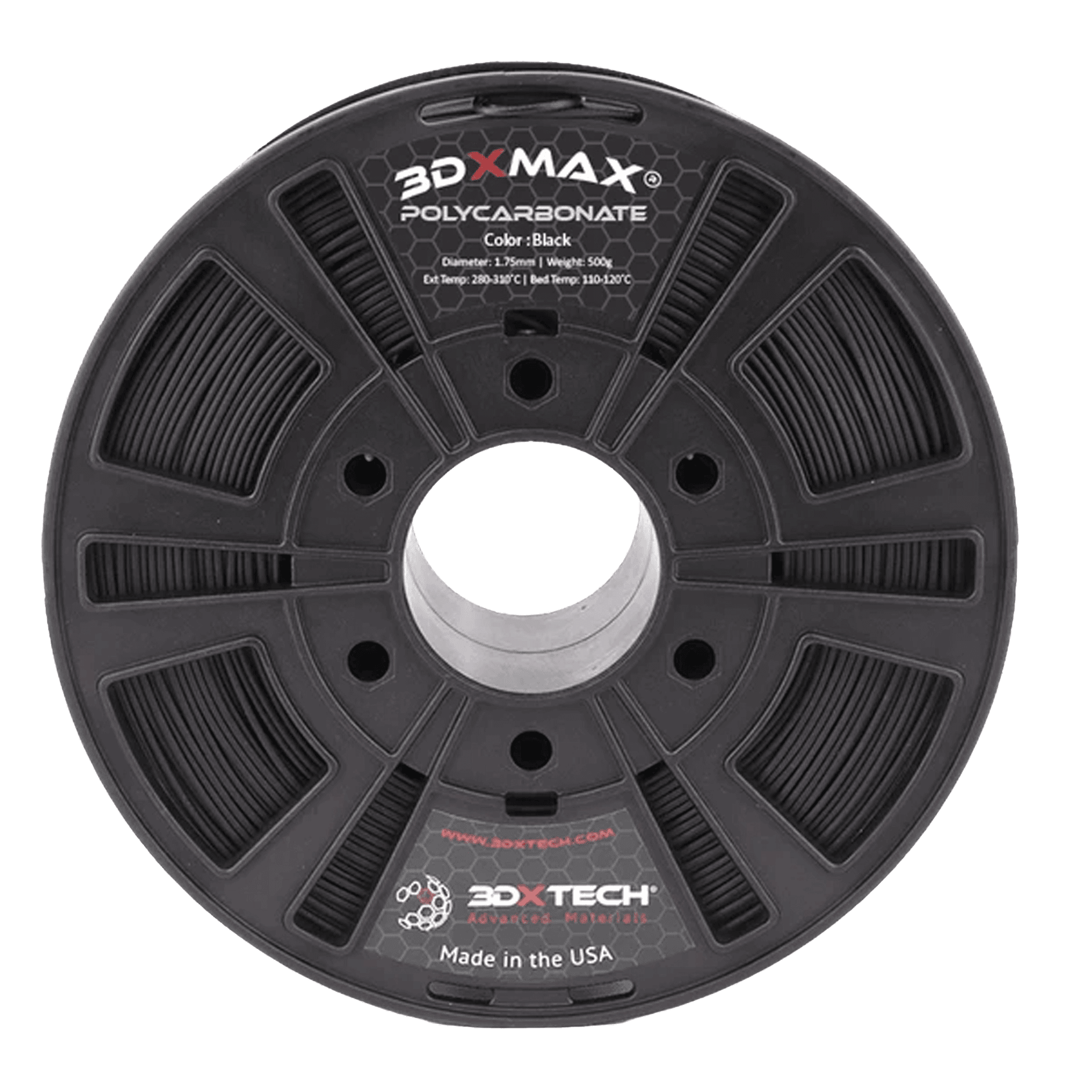3DXTech 3DXMAX PC 1.75mm Filament 500g for fpv drones 3