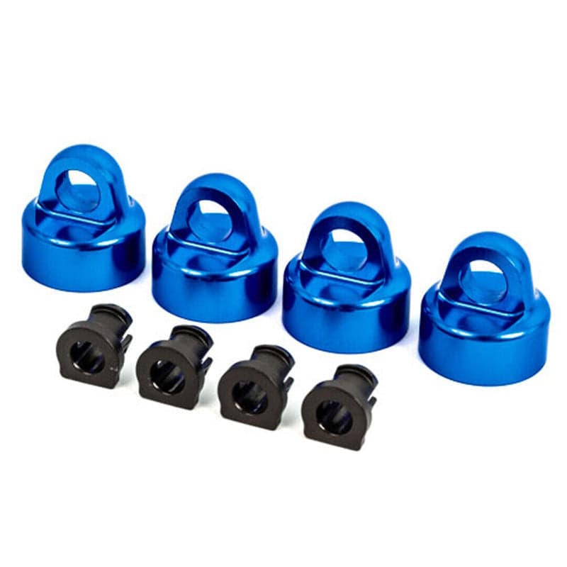 Traxxas 9664X Aluminum GT-Maxx Shock Caps Blue (4) / Spacers (4) : Sledge for fpv drones