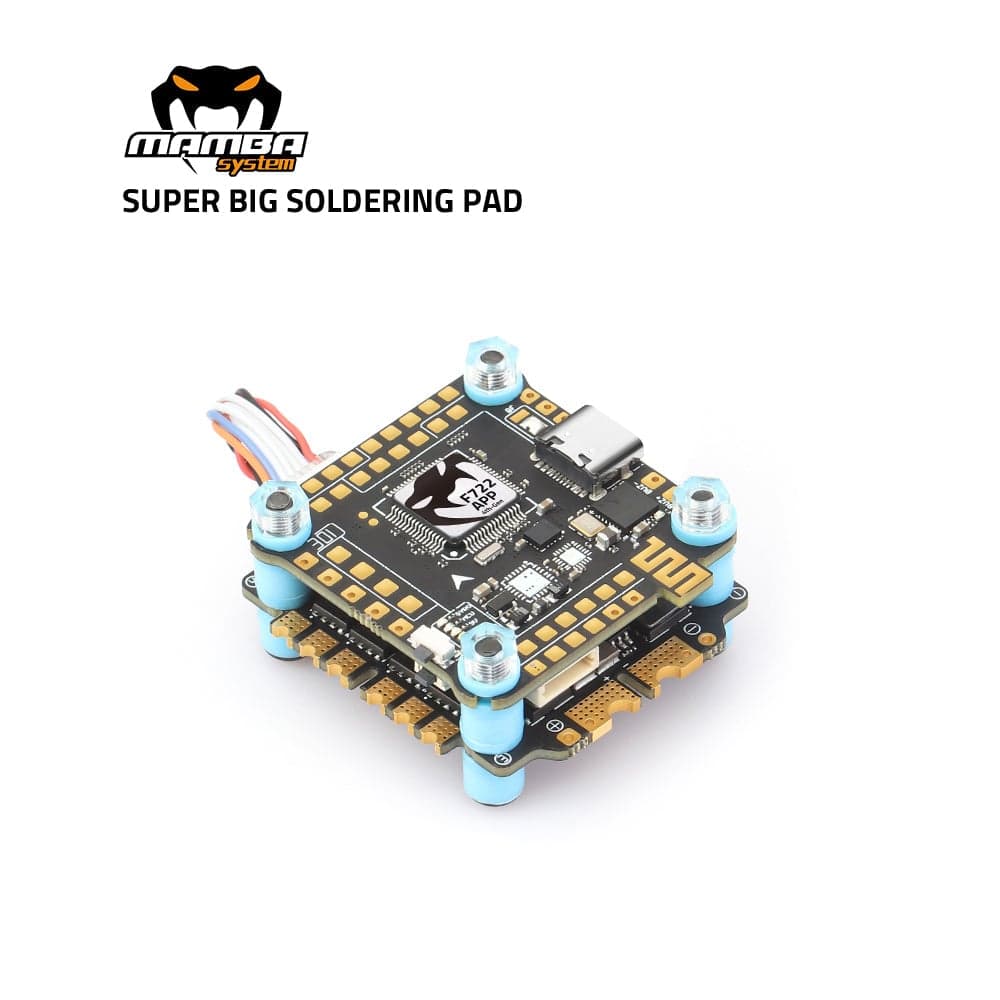 Diatone MAMBA MK4 F722 APP Flight Controller 65A 128K 3-6S ESC Stack - 30mm/M3 for fpv drones 1