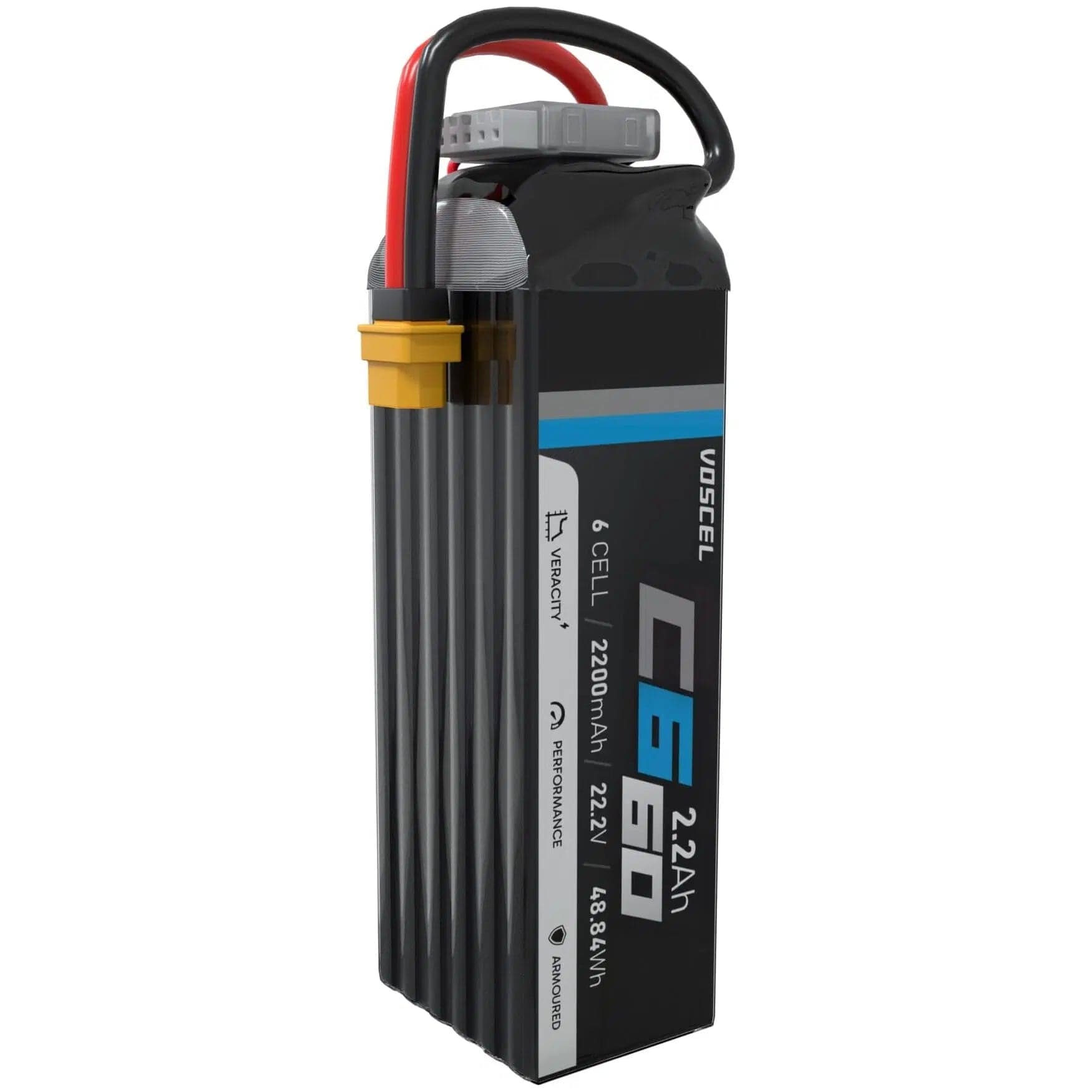 Voscel R660 2200mAh 6S 60C 22.2V 48.84Wh Battery with XT60 for fpv drones