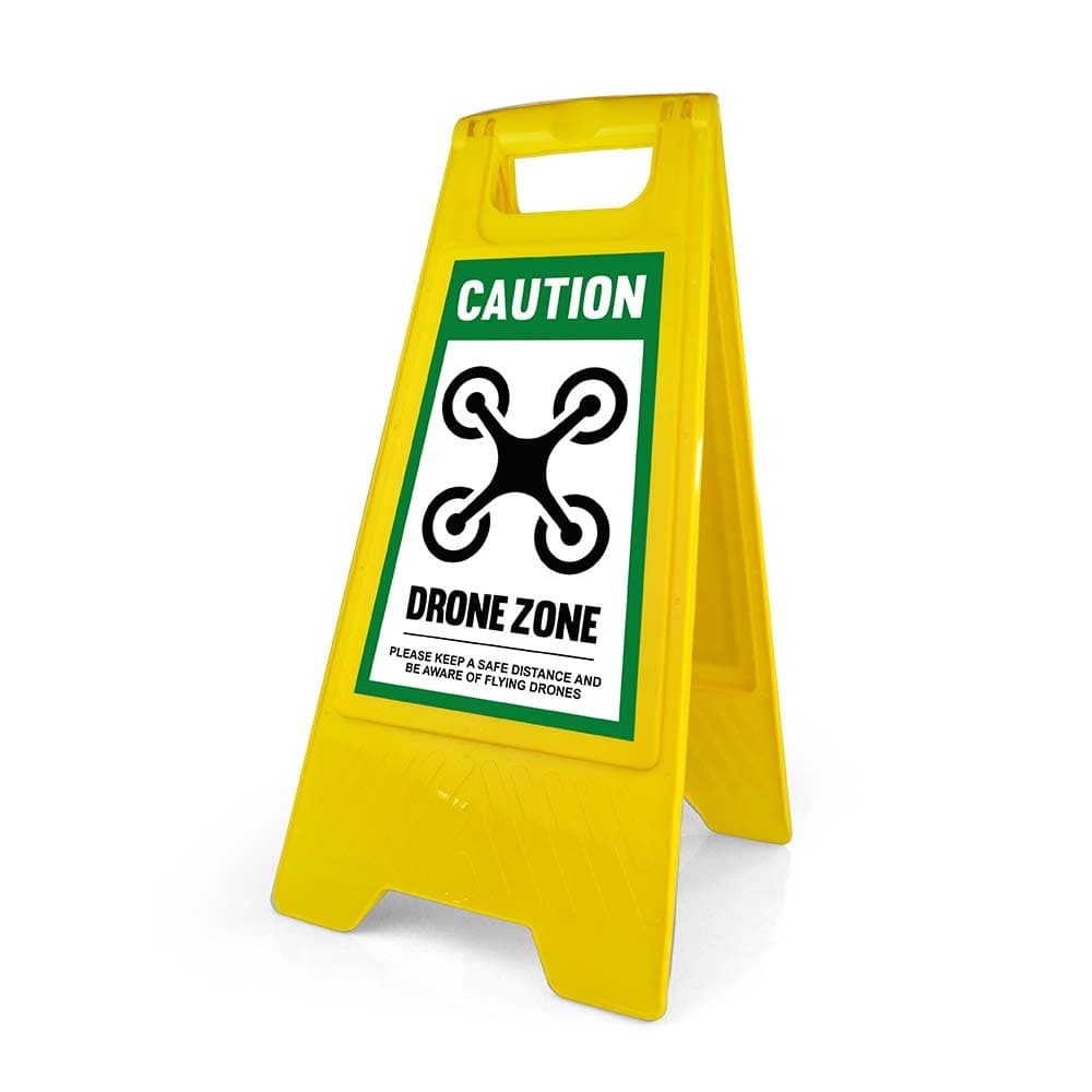 Warning Sign - Standard - Drone Zone - English for fpv drones 1
