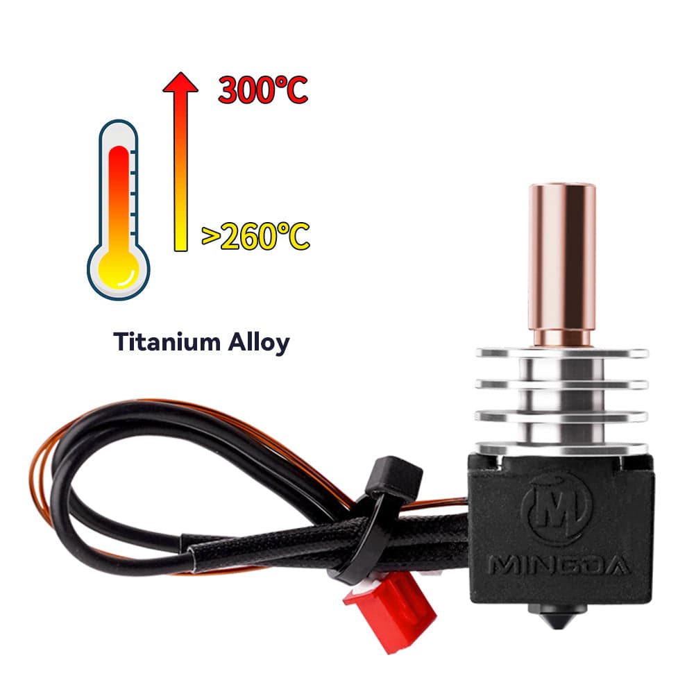 Upgrade Hotend All Metal Heatbreak, 300’ High-Temperature Titanium Alloy for fpv drones