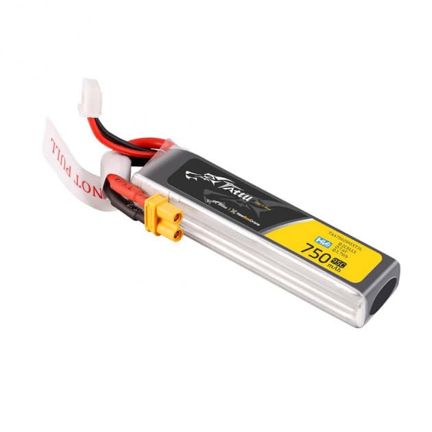 Tattu 750mAh 2S 95C Lipo battery for fpv drones 1