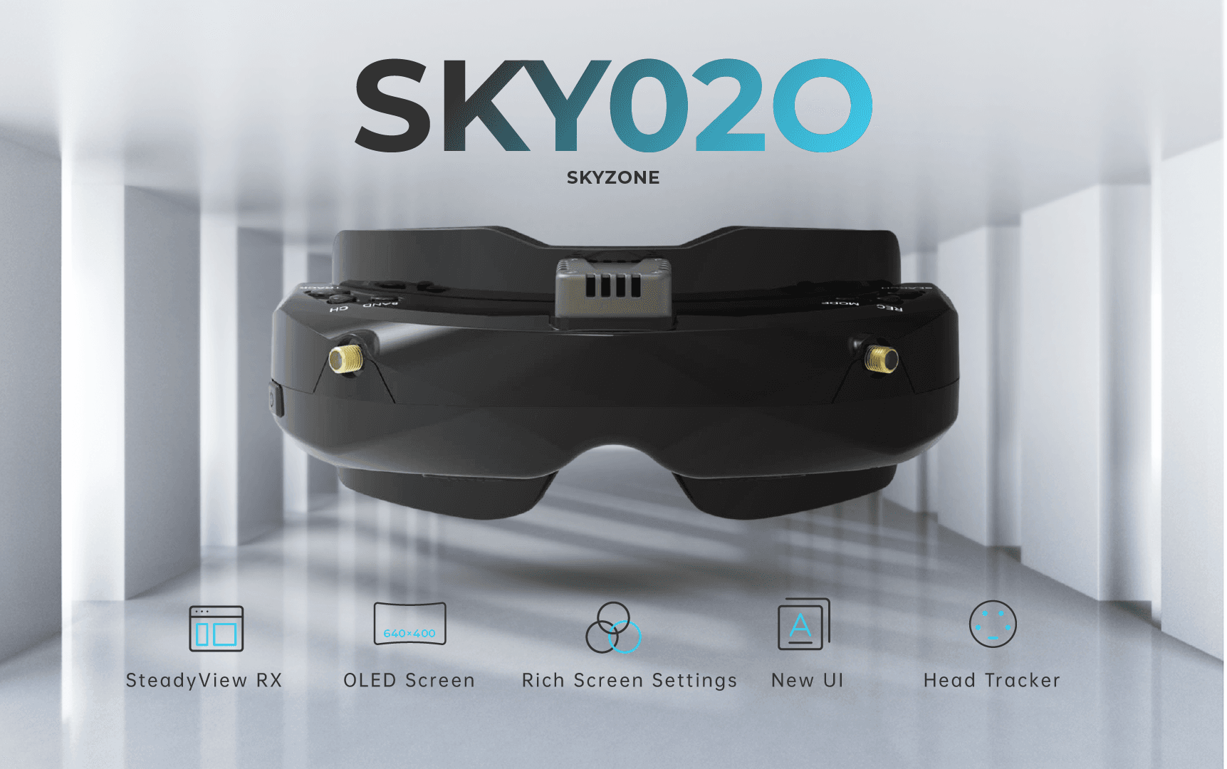 Skyzone SKY02O OLED 5.8GHz 48Ch FPV Goggles for fpv drones 2