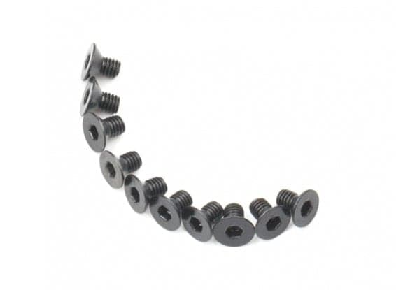 10x M3 Countersunk Hex Screw Black (M3 x6, M3 x8, M3 x10, M3 x12, M3 x14, M3 x16, M3 x18) for fpv drones 4