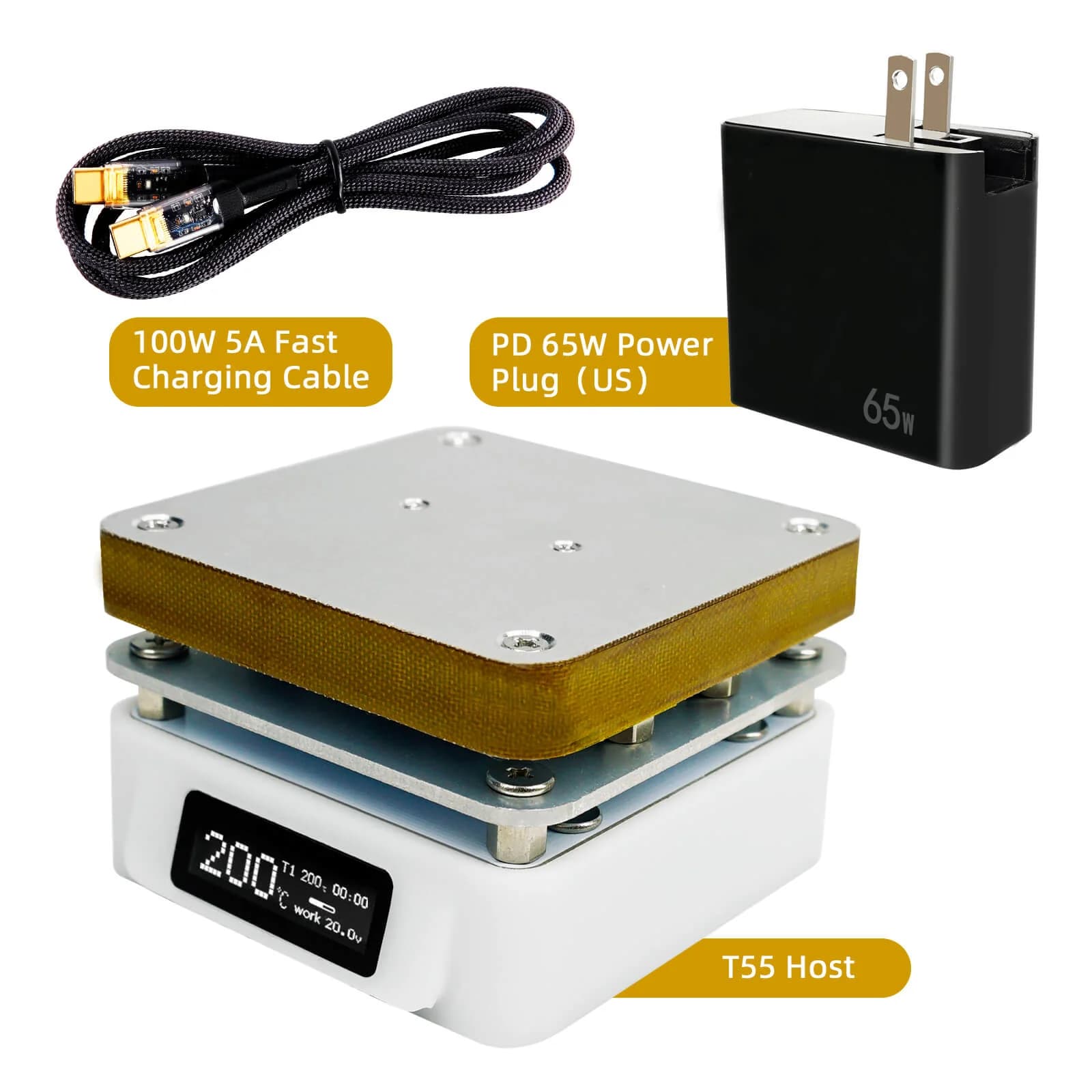 SEQURE T55 Smart Mini Constant Temp Adjustable Preheating Desoldering Station