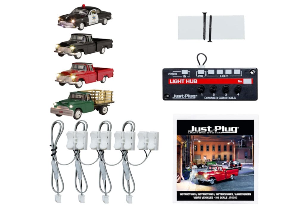 Woodland Scenics JP5906 Work Vehicle Value Pack - HO Scale for fpv drones
