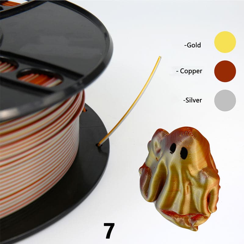 RISING SUN FPV - NOVA Tri Colour Silk PLA FILAMENT 1.75MM for fpv drones 7