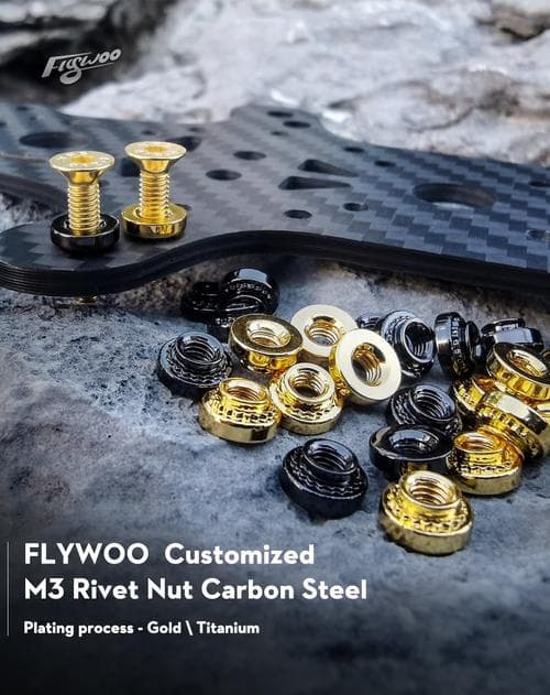 Flywoo M3 Clinch Nuts - 20pcs Titanium Press Nuts for fpv drones 2