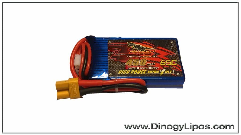 DINOGY 2S 450MAH 65C XT30 LIPO for fpv drones 1