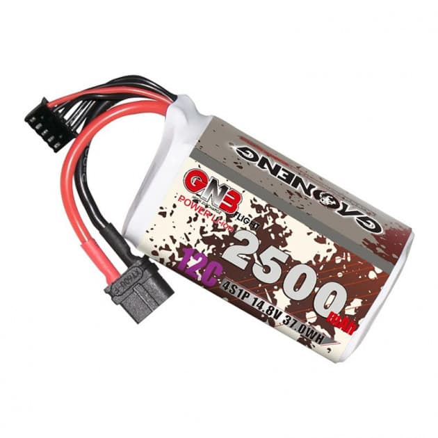 GNB 2500mAh 4S1P 12C Liion battery for fpv drones 1