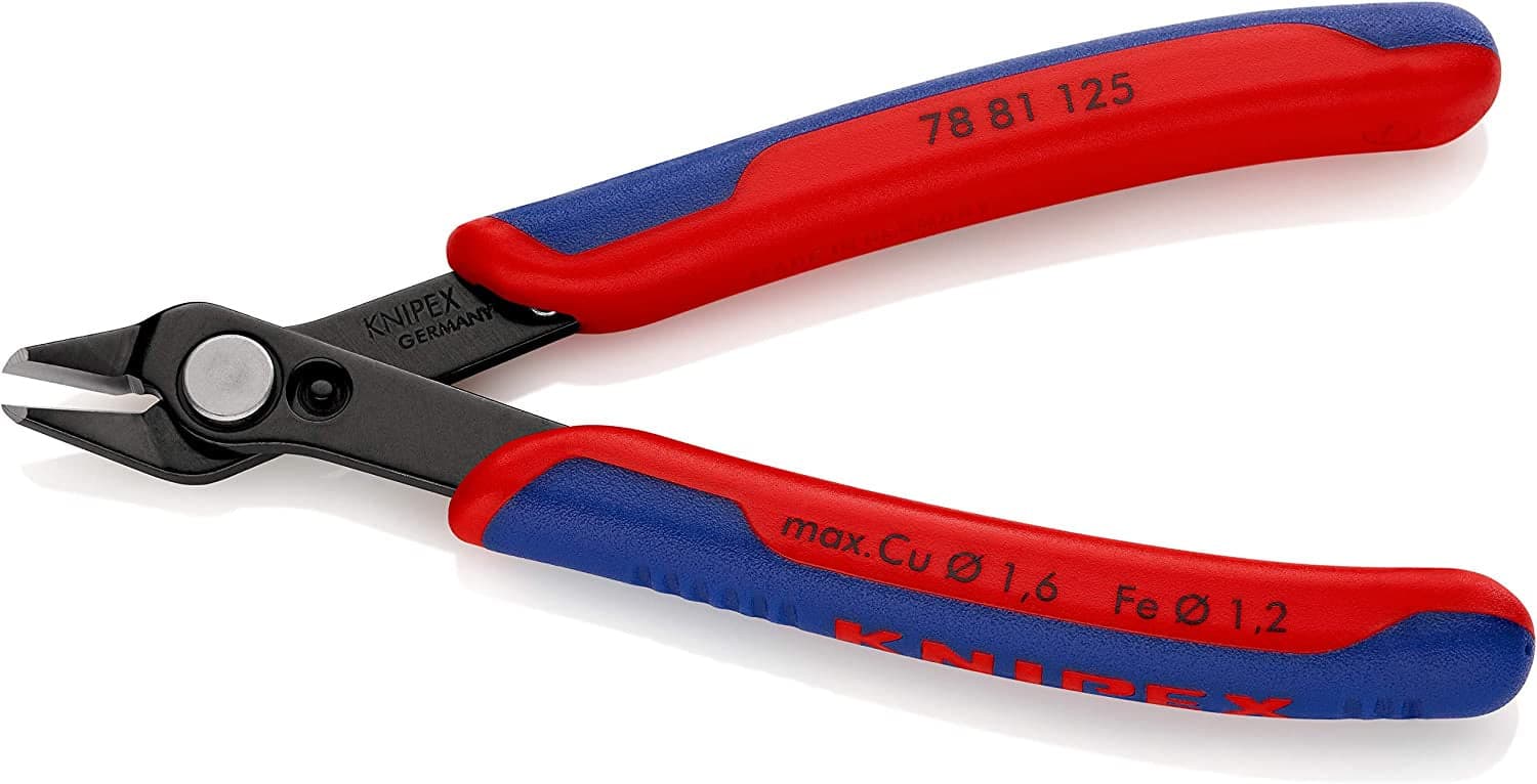 Knipex 78 81 125 Electronic Super Knips Precision Flush Cutter black 125mm Grip for fpv drones 4