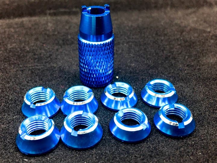 Radio Anodized Aluminum Switch Nuts (8 Pack) for fpv drones 1