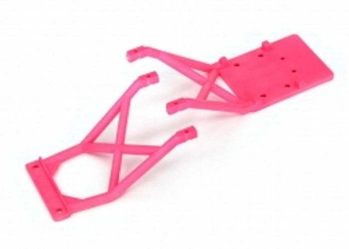 Traxxas 3623P Skid Plates, Front & Rear (Pink) Stampede for fpv drones