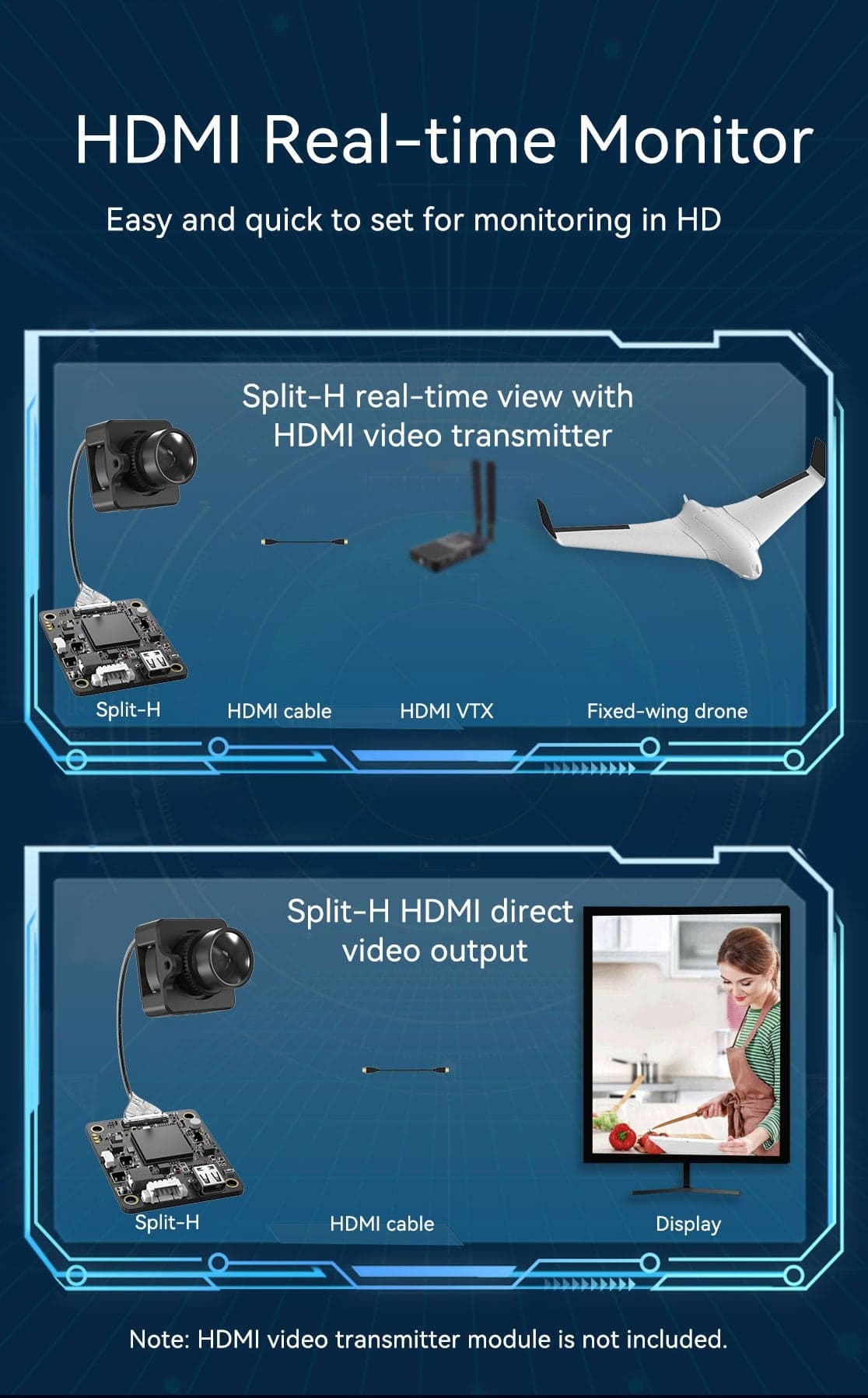 Runcam Split-H HDMI Camera for fpv drones 7