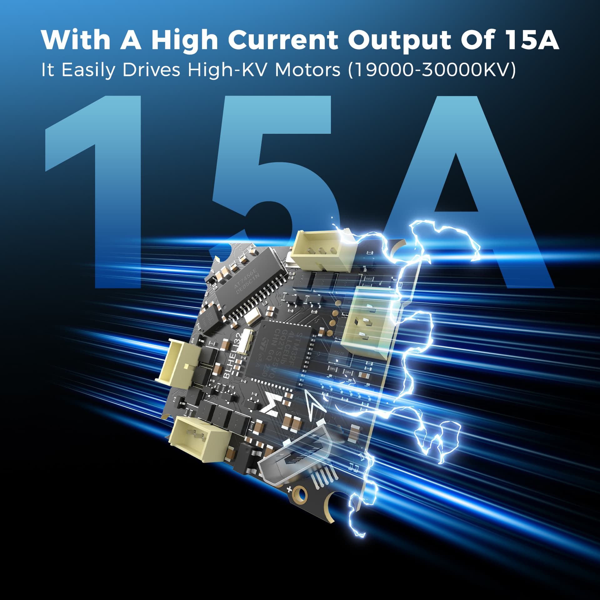 MEPS F411 1S 15A AIO High integration Flight Controller Analog for 1S Racing Whoops 25.5x25.5mm for fpv drones 7