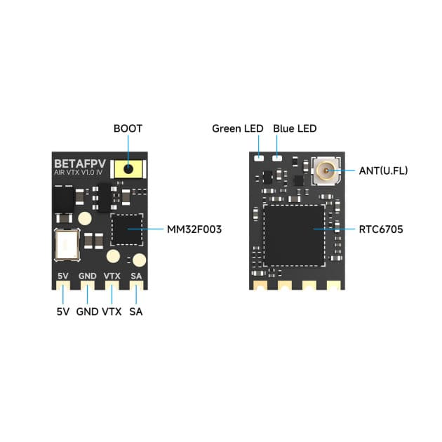 BetaFPV Air VTX 5.8G 25mW analog video transmitter for whoops and micro drones for fpv drones 4