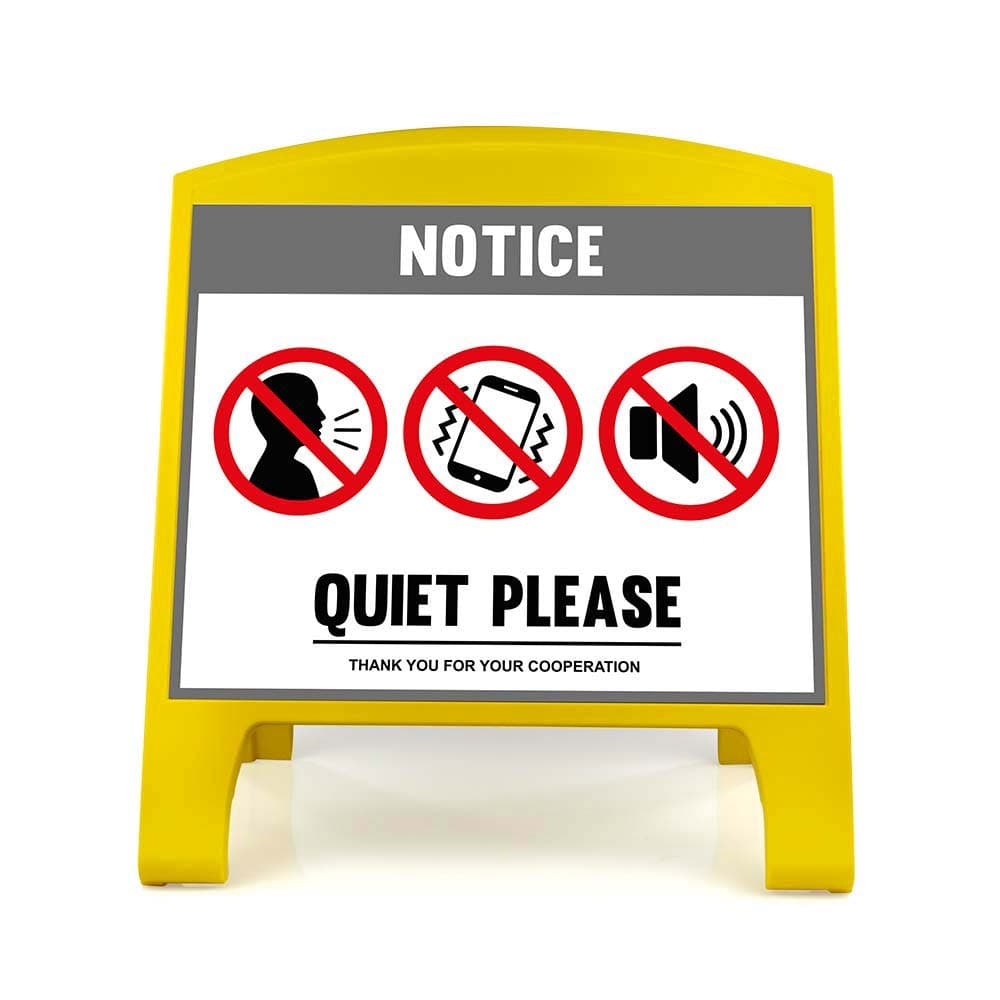 Warning Sign - Large - Quiet Please - English for fpv drones 4