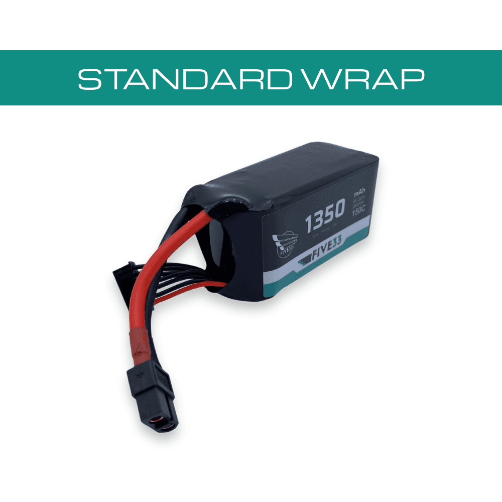 Budget Freedom Spec Lipo 1350mAh 6S (4 Pack Bundle) for fpv drones 6