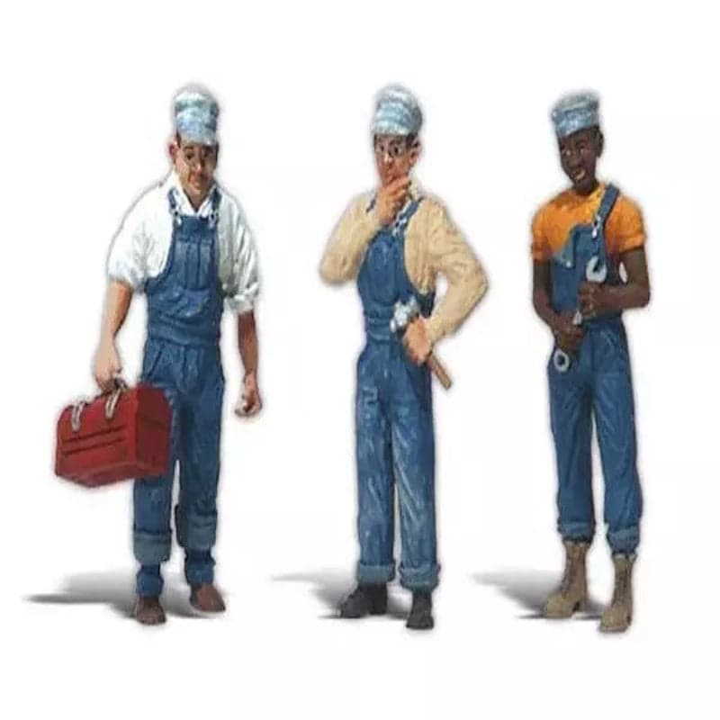 Woodland Scenics A2549 G Train Figures Three Train Mechanics for fpv drones