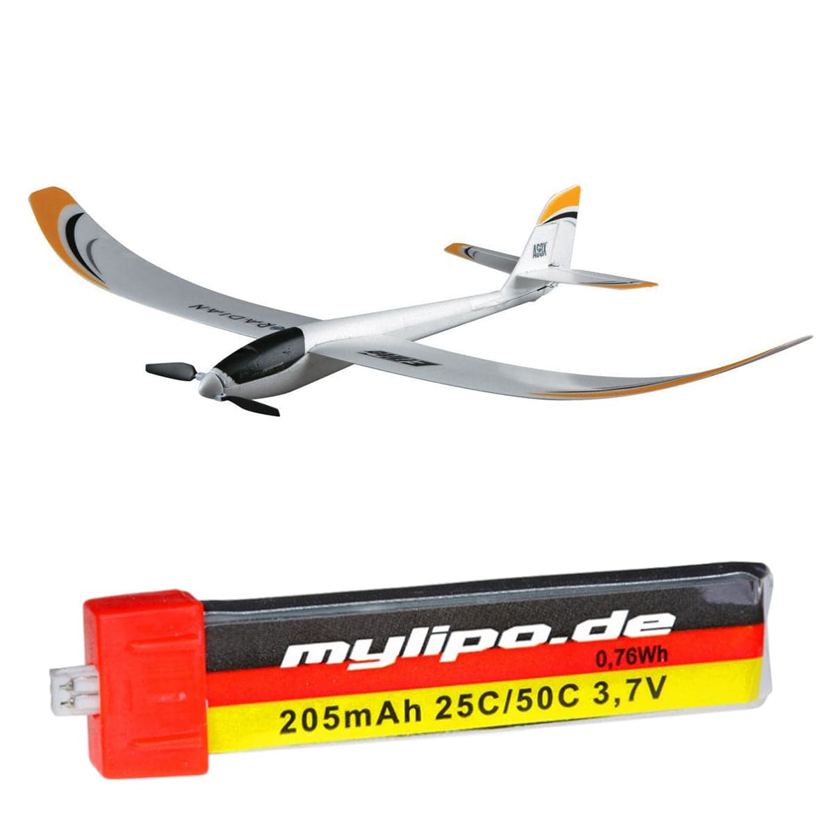 upgrade battery 205mah UMX Radian (EFLU2980) by MMW [DG] for fpv drones