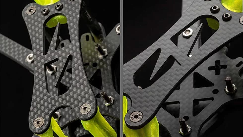 Transtec Lightning Lite Racing Style Quadcopter Frame for fpv drones 3