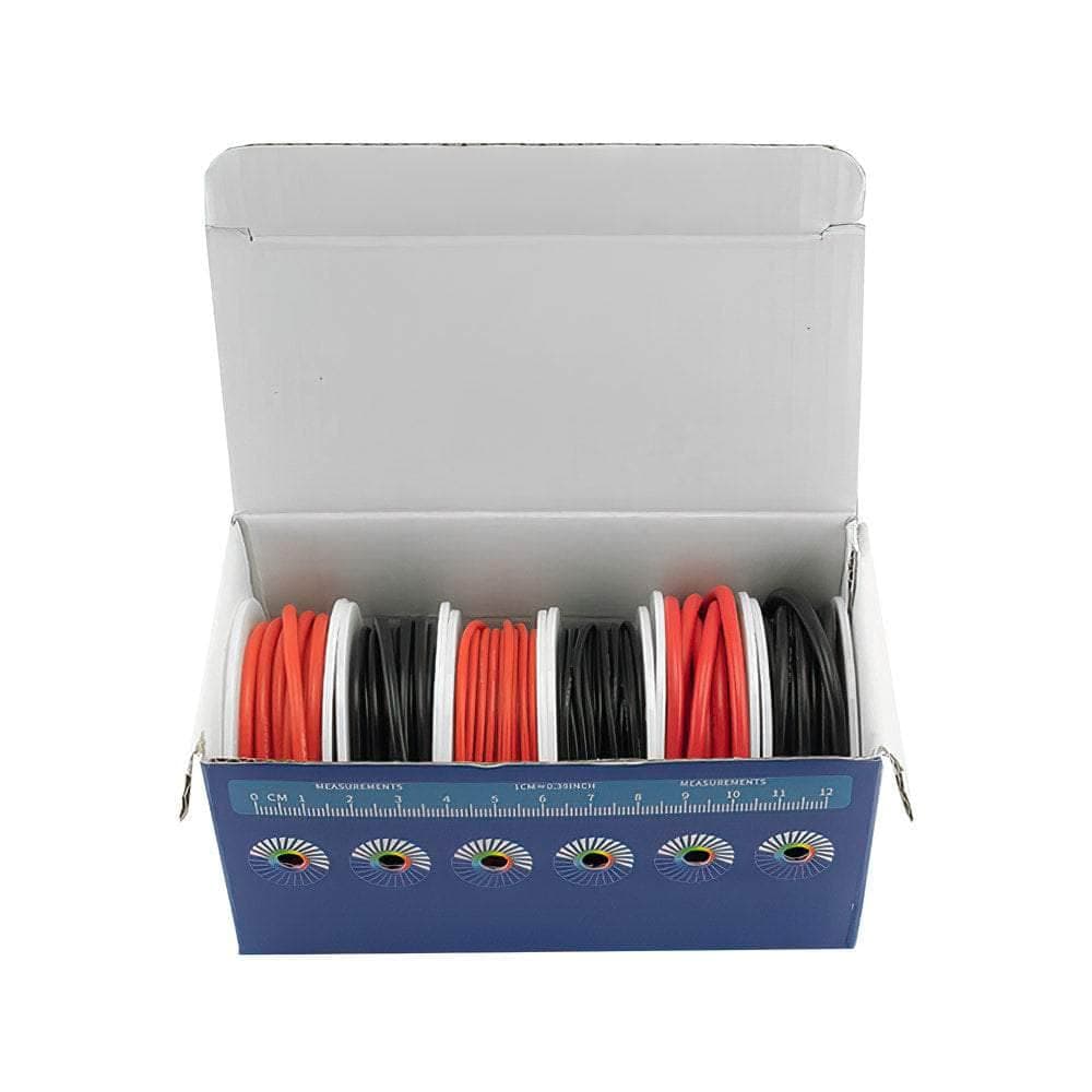 RDQ Silicone Wire 6 Roll Build Kit - Power Pack for fpv drones