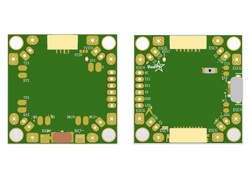 VivaFPV F4 FC with OSD PDB for fpv drones 4
