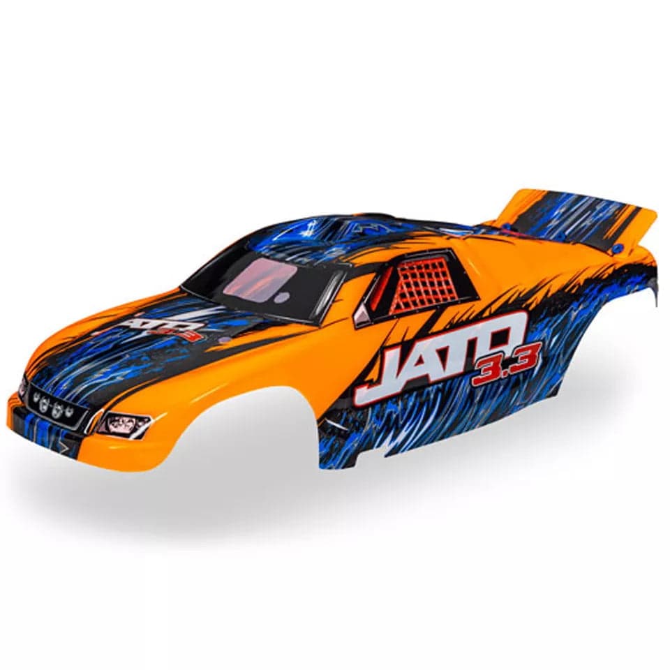 Traxxas 5511T Jato Body Painted Orange, Decals Applied for fpv drones