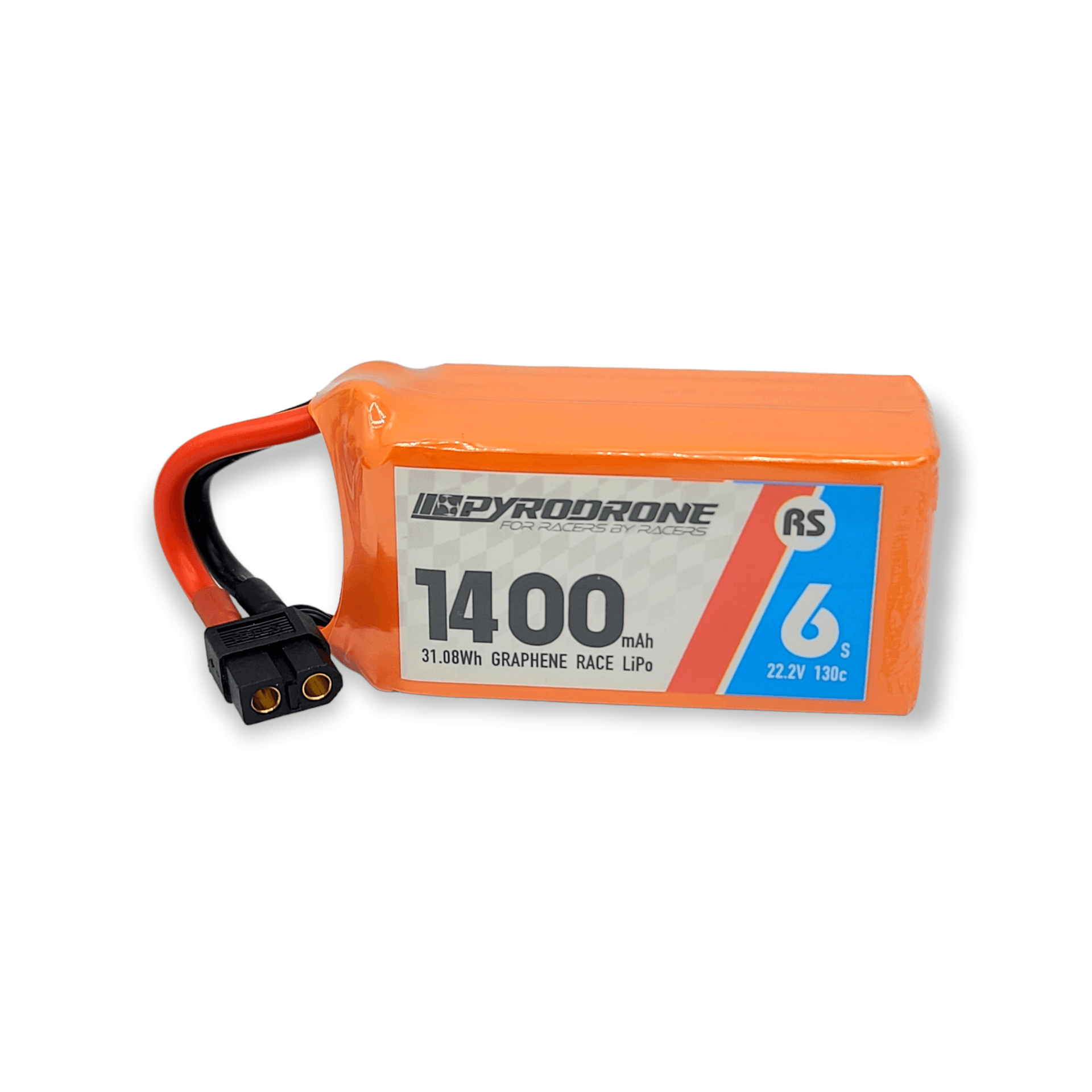 Pyrodrone Graphene 1400mAh 6S 22.2V 130C Race Series - XT60 for fpv drones