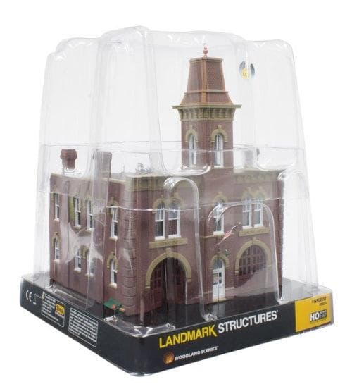 Woodland Scenics BR5034 HO Scale Firehouse Train Structure for fpv drones 1