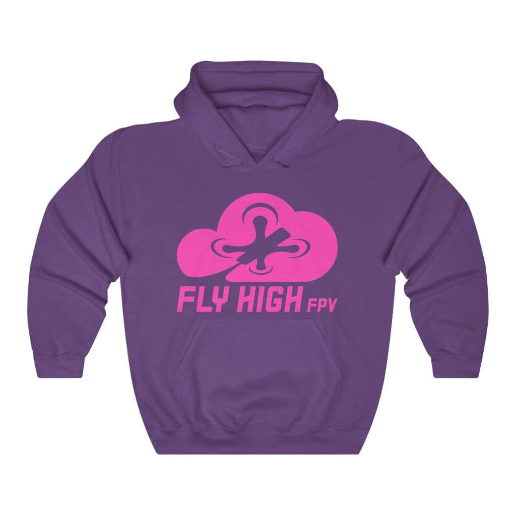 Fly High FPV Hoodie (Tango2 approved) - Pink Logo for fpv drones 143