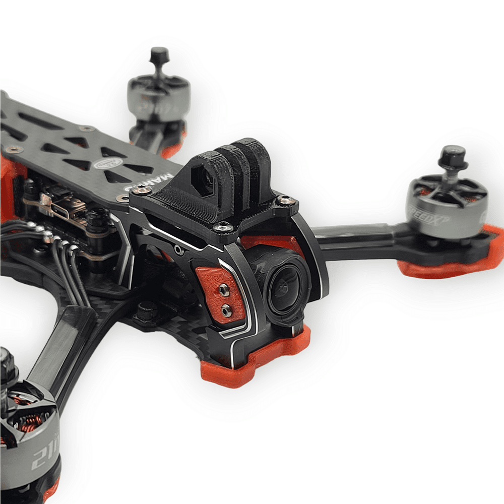 GEPRC Mark5 HD TPU GoPro Hero 8/9/10/11 Mount Base - Black for fpv drones 3